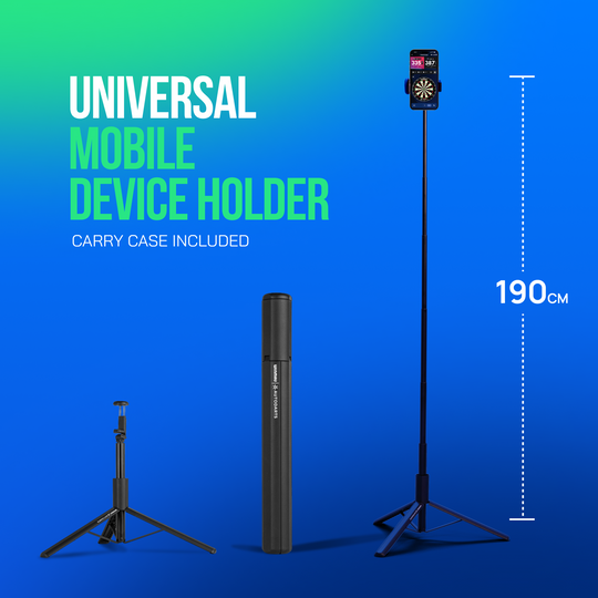 Pack support pour appareil Winmau Autodarts et abonnement de 12 mois Zu sehen ist das Winmau Device Stand & 12 Monate Membership Bundle. Dieses Bundle eignet sich für Dartfans und enthält einen Ständer sowie eine Jahresmitgliedschaft.