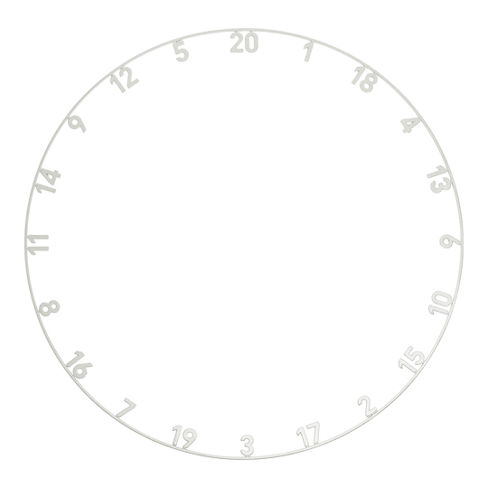 Cible de fléchettes Precise 180 Endorphine Steel avec anneau numéroté - Gris anthracite Zu sehen ist das Precise 180 Endorphine Steeldartboard mit Nummernring in der Farbe Gunmetal. Das Board bietet eine robuste und moderne Spielfläche.
