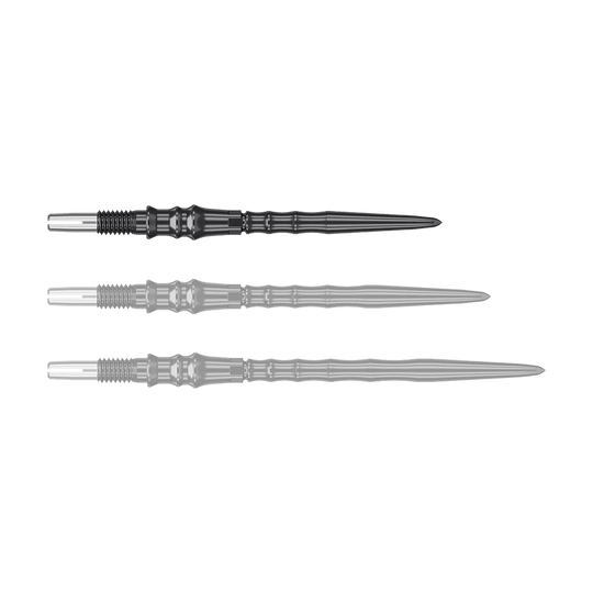 Pointes de fléchettes en acier de qualité supérieure Target Japan Swiss Point - Noires Zu sehen ist ein Produkt mit dem Dateinamen '340373_Target_Japan_Premium_SwissPoint_Steeldartspitzen_Schwarz_30mm_1'. Es handelt sich vermutlich um schwarze Premium-Steeldartspitzen mit einer Länge von 30mm.