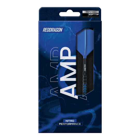Fléchettes souples coniques Red Dragon Amp - 20 g Abgebildet sind die Red Dragon Amp Tapered Softdarts mit einem Gewicht von 20g. Die Pfeile besitzen ein schlankes und modernes Design.