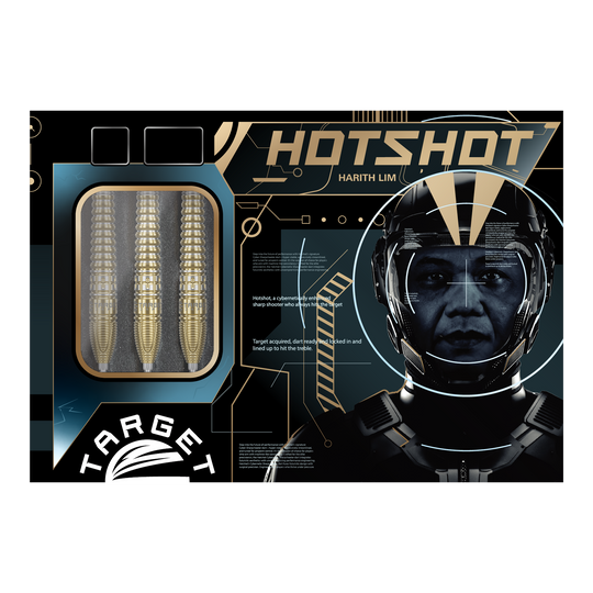 Target Japan Prime Series Harith Lim HotShot GEN3 Fléchettes en acier à pointe suisse Auf dem Bild sind die Target Japan Prime Series Harith Lim HotShot GEN3 Swiss Point Steeldarts zu sehen. Sie eignen sich perfekt für Dart-Enthusiasten.