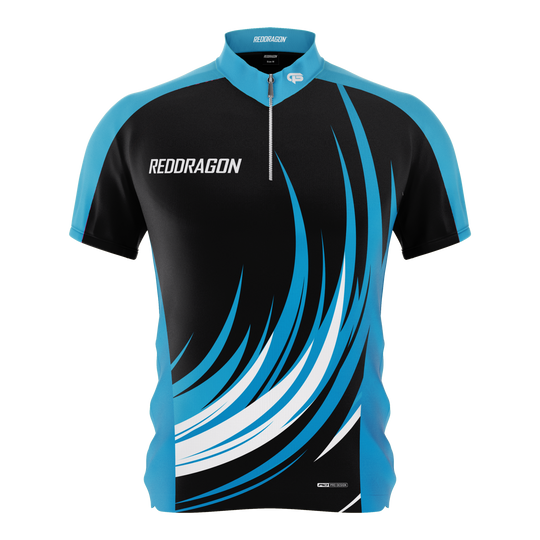 Das Bild zeigt das Red Dragon Gerwyn Price Limited Edition Dartshirt. Es ist ein spezielles Darttrikot in limitierter Auflage.