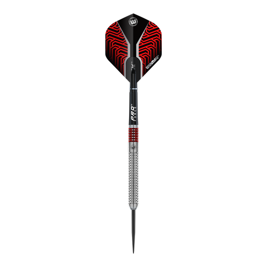 Fléchettes en acier Winmau Team 360 Lewis Cook - 23 g Abgebildet ist das Produkt Winmau Team 360 Lewis Cook Steeldarts - 23g. Die Steeldarts werden aus einer anderen Perspektive gezeigt.