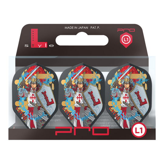 Vols L-Style Robert Marijanovic V3 Noir L1PRO Zwei L-Style Robert Marijanovic V3 Black L1PRO Flights sind nebeneinander platziert. Die schwarze Struktur und die Form fallen ins Auge.