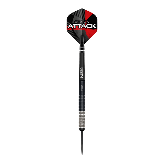 Fléchettes en acier Red Dragon Rob Owen Stack Attack - 22 g Dies ist das Produkt Red Dragon Rob Owen Stack Attack Steedarts - 22g. Zu sehen sind Steeldarts mit dem entsprechenden Markennamen.