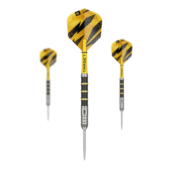Fléchettes en acier Target Buzz 02 Swiss Points Hier sind die Target Buzz 02 Swiss Points Steeldarts zu sehen. Das Produkt zeichnet sich durch hochwertige Verarbeitung aus.