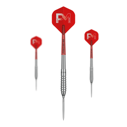 Das Produkt ist die Precise 180 Paul Meyer Version 1 Steeldarts. Perfekt für professionelle Dartspieler geeignet.