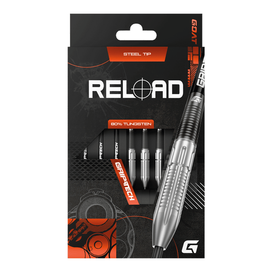 Fléchettes en acier GOAT Reload GOAT Reload Steeldarts werden hier präsentiert. Die Steeldarts sind für ambitionierte Spieler geeignet.