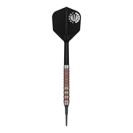 Fléchettes souples Target Japan Prime Series George Nishitani Raptor GEN6 - 19,5 g Das Bild zeigt Target Japan Prime Series George Nishitani Raptor GEN6 Softdarts mit einem Gewicht von 21,5 Gramm. Sie zeichnen sich durch hohe Präzision aus.