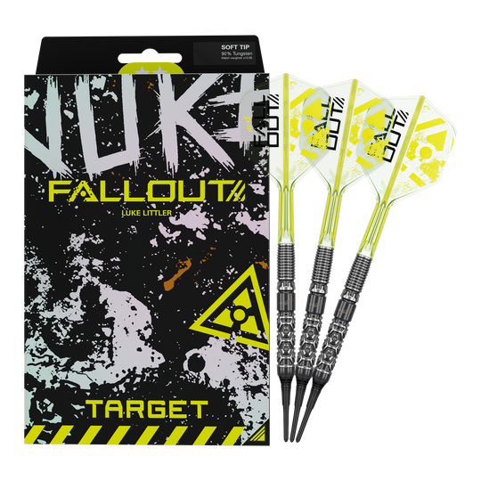 Fléchettes souples Target Luke Littler Nuke Fallout - 19 g Fléchettes souples Target Luke Littler Nuke Fallout - 19 g