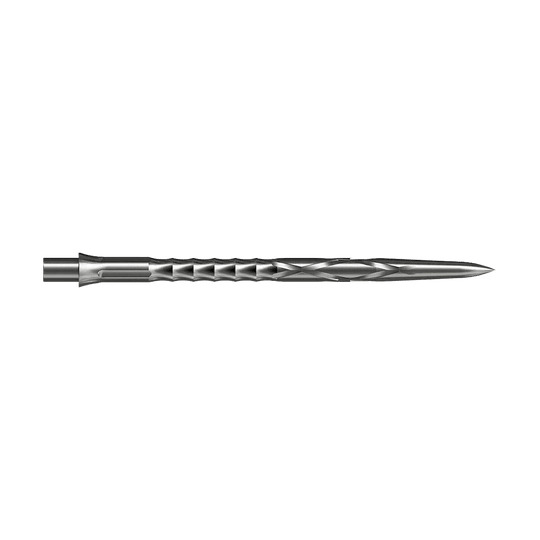 Abgebildet sind Steeldartspitzen Caliburn Evo System, HAN G2, Silber, 40mm. Diese Dartspitzen eignen sich für den professionellen Einsatz.