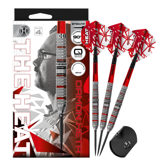 Fléchettes en acier Harrow's Damon Heta Series 4 Quick Point Hier wird das Set Harrows Damon Heta Series 4 Quick Point Steeldarts präsentiert. Das Produkt besticht durch Präzision und robuste Verarbeitung.