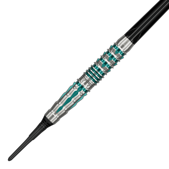 Fléchettes souples Target Black Marque Pierce - 18,5 g Die Abbildung präsentiert die Target Black Marque Pierce Softdarts mit einem Gewicht von 18,5g. Diese Softdarts bieten hohe Qualität und Präzision beim Wurf.
