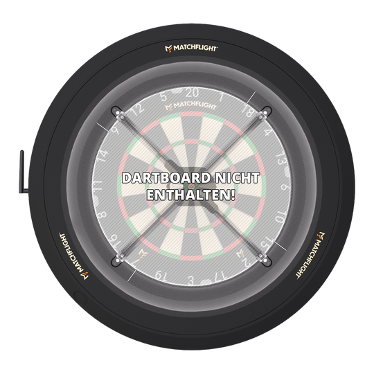 Système de notation automatique Matchflight Heylo Ein weiteres Foto vom Matchflight Heylo Autoscoring System. Die Anzeige und das Bedienfeld sind gut erkennbar.