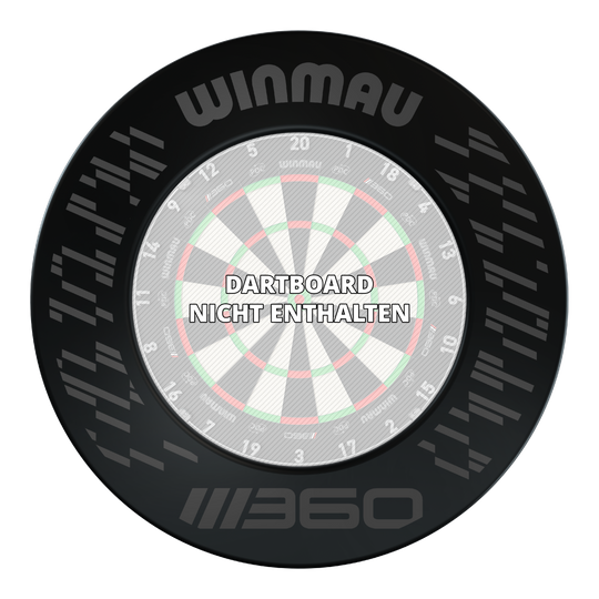Cadre de cible Winmau Blade 360 - Noir Abgebildet ist das Winmau Blade 360 Dartboard Surround in der Farbe Schwarz. Es schützt die Wand vor abprallenden Dartpfeilen.