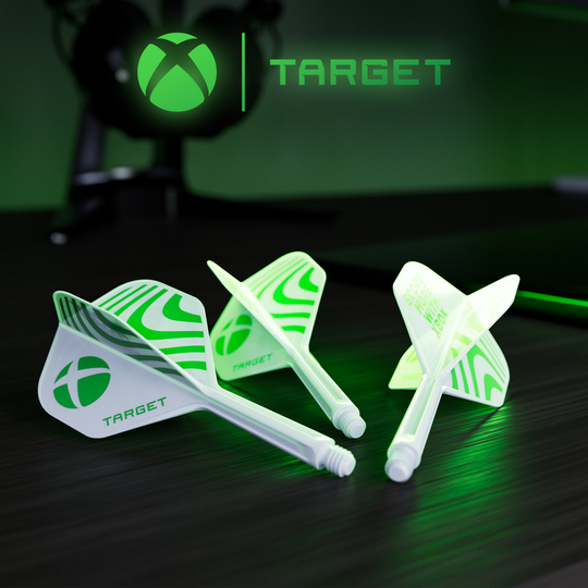 Target Xbox K-Flex No6 Flights - Blanc Zu sehen ist das Produkt Target Xbox K-Flex No6 Flights in Weiß. Dieses Zubehör ist für Dartpfeile geeignet.