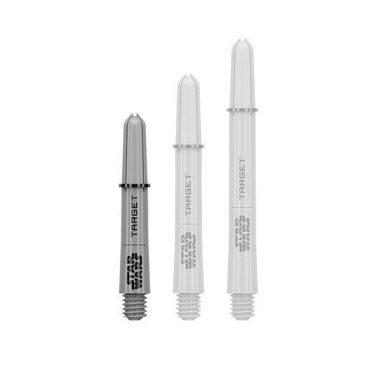 Poignées Target Star Wars ProGrip - Grises Das Bild zeigt vermutlich einen Pro Grip Shaft in Grau, 34 mm, kurze Ausführung. Das Produkt ist Teil der Star Wars Reihe.