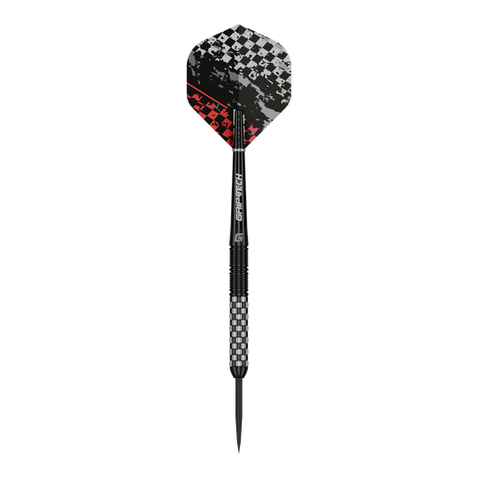 Fléchettes en acier GOAT Finish Line Das Bild zeigt die GOAT Finish Line Tungsten Steeldarts. Diese Darts sind hochwertig verarbeitet und besonders langlebig.