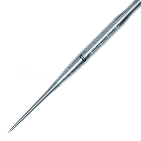 Caliburn TTD Complete Titanium T3 Fléchettes en acier argenté - 7 g Hier sieht man die Caliburn TTD Complete Titanium T3 Silver Steeldarts - 7g. Die Darts bestehen aus silbernem Titan und wiegen jeweils 7 Gramm.