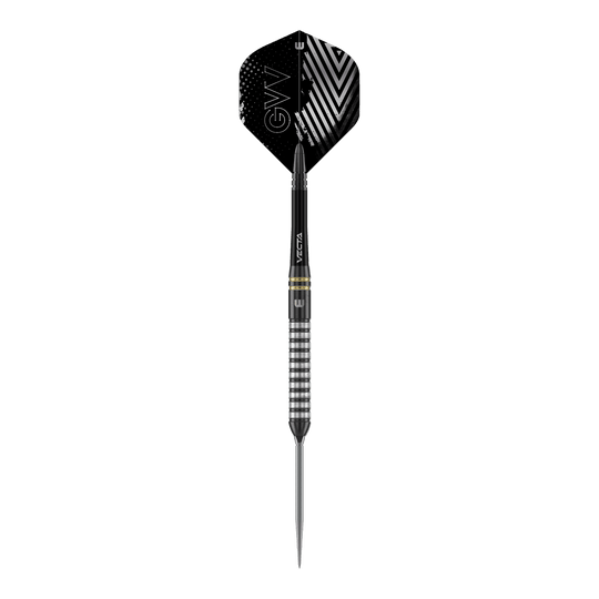 Fléchettes en acier Winmau Gian Van Veen TS Switch Point Zu sehen ist Winmau Gian Van Veen TS Switch Point Steeldarts. Die Aufnahme zeigt einen einzelnen Dartpfeil.
