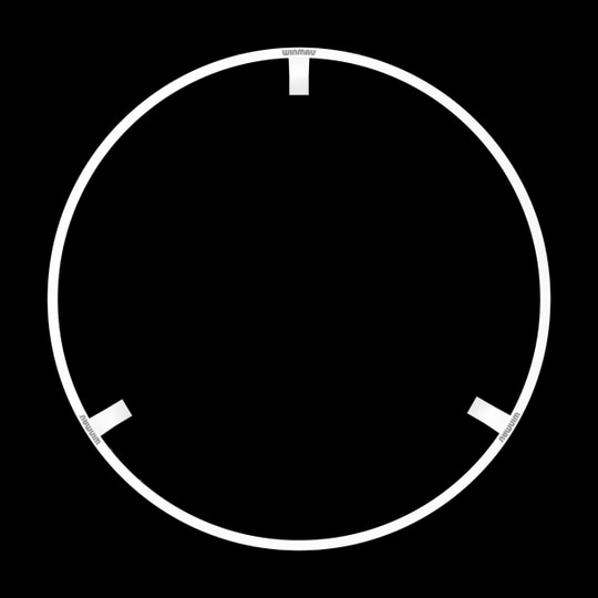 Ensemble d'éclairage et d'ambiance LED Winmau Plasma Ice Das Bild zeigt einen runden LED-Beleuchtungsring von Winmau. Der Ring ist für die Beleuchtung und Umrandung eines Dartboards gedacht.