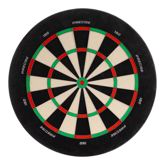 Cible de fléchettes Precise 180 en acier Endorphine sans anneau numéroté Das Bild zeigt das Precise 180 Endorphine Steeldartboard ohne Nummernring. Es handelt sich um eine Dartscheibe für Präzisionsspiele.