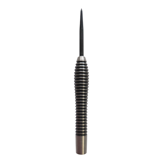 Corps de fléchettes en acier McDart Black Ring Teardrop - 24 g Gezeigt wird das Produkt McDart Black Ring Teardrop Steeldart-Barrels - 24g. Die Dart-Barrels heben sich durch ihre besondere Teardrop-Form und schwarze Ringe hervor.