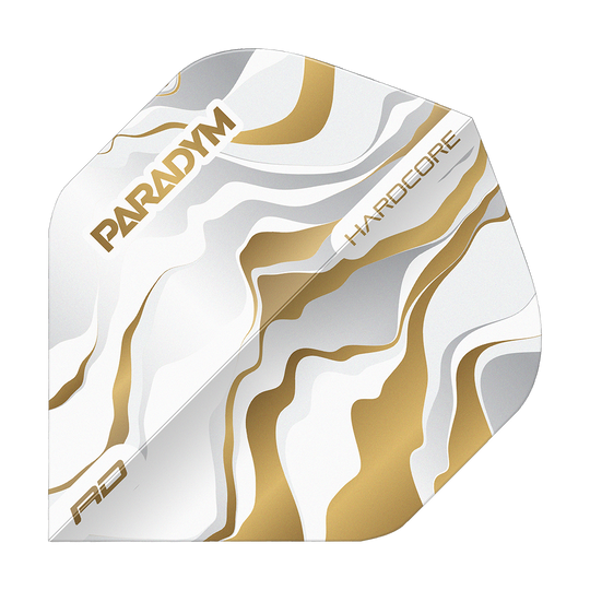 Vols standard Red Dragon Hardcore Premium Paradym Gold Premium No2 Gezeigt wird Red Dragon Hardcore Premium Paradym Gold Premium No2 Standard Flights. Es sind goldfarbene, hochwertige Dart Flights für genaue Würfe.