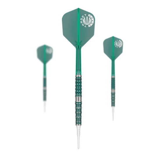 Dieses Bild zeigt das Set der Target Japan Mikuru Suzuki The Miracle GEN7 Softdarts - 21,5g. Die Darts sind speziell für professionelle und ambitionierte Spieler entwickelt.