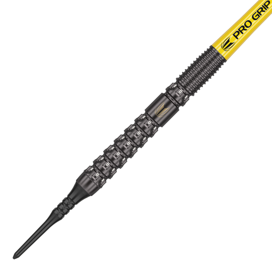 Fléchettes souples Target Luke Littler GEN1 - 19 g Das Bild zeigt ein Dart-Produkt. Es trägt den Dateinamen '210324_Target_Luke_Littler_GEN1_Softdarts_2_(1)'.