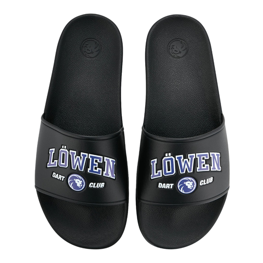 Collection Löwen DARTIletten Abgebildet sind Löwen Kollektion DARTIletten Schuhe. Diese Schuhe sind Teil einer limitierten Kollektion für Dartfans.