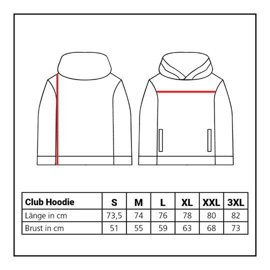 Sweat à capuche Löwen Collection Club Der Löwen Kollektion Club Hoodie ist auf diesem Bild abgebildet. Es handelt sich um einen gemütlichen Kapuzenpullover für den Alltag.