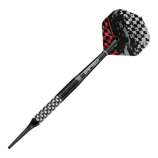 Fléchettes souples GOAT Finish Line - 20 g Hier sieht man die GOAT Finish Line Tungsten Softdarts mit 20g Gewicht. Diese Softdarts eignen sich für ambitionierte Spieler.