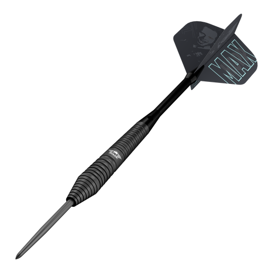 Fléchettes en acier noir Max Hopp de Bulls NL Auf diesem Bild sind die Bulls NL Max Hopp Black Steeldarts abgebildet. Diese Darts sind speziell für anspruchsvolle Spieler entwickelt.