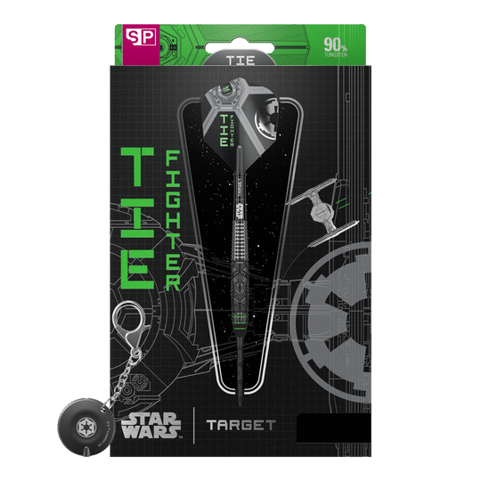 Fléchettes en acier Target Star Wars Tie Fighter Swiss Point Abgebildet ist das Produkt Target Star Wars Tie Fighter Swiss Point Steeldarts. Das Produkt ist speziell für Fans von Star Wars und Dartspielern geeignet.