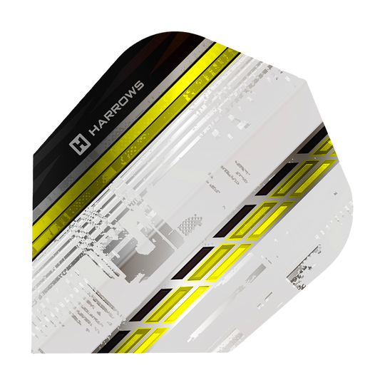 Harrows Sporty No6 Flights - Gelb Zu sehen ist Harrows Sporty No6 Flights in Gelb. Die markante Flugform hebt sich hervor.