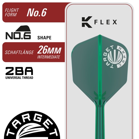 Fléchettes souples Target Japan Prime Series Zenith GEN 2.5 - 20 g Dieses Bild präsentiert die Target Japan Prime Series Zenith GEN 2.5 Softdarts mit 20g Gewicht. Sie sind für Präzision und Kontrolle beim Werfen gestaltet.