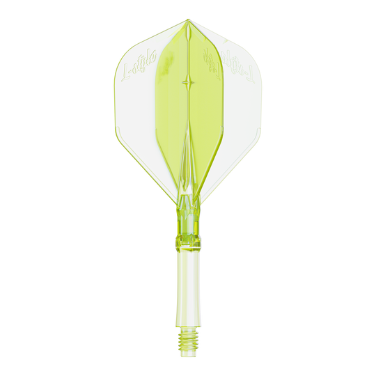 Éclairage L-L-Style-System - Jaune néon Das Bild zeigt ein Flight für Dartpfeile in Neon-Gelb, mittlere Größe. Es ist passend für das L-Style L-System.
