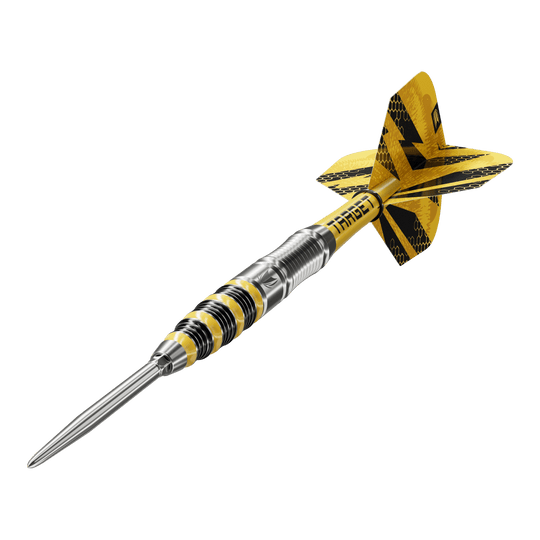 Fléchettes en acier Target Buzz 03 Swiss Points Das Produkt ist Target Buzz 03 Swiss Points Steeldarts. Die Darts sind speziell zum Steeldart-Spielen entwickelt.
