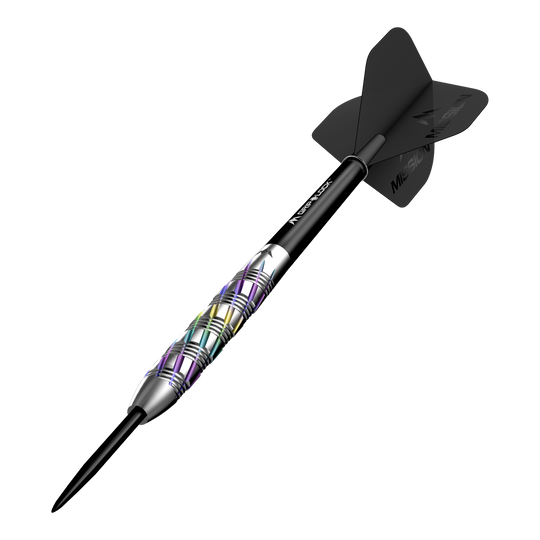 Mission Shuriken Steeldarts werden auf diesem Foto dargestellt. Die Steeldarts sind gut sichtbar und detailliert abgebildet.