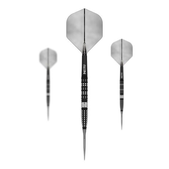 Auf dem Bild sind die Red Dragon Recon Tapered Steeldarts als Set zu sehen. Sie bieten ein modernes Design und zuverlässige Leistung.