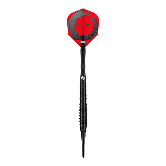 Fléchettes souples Shot ZEN Torpedo - 20 g Das Bild zeigt die Shot ZEN Torpedo Softdarts - 20g. Es handelt sich um einen hochwertigen Softdart-Pfeil.