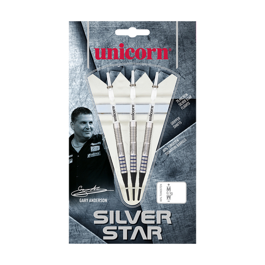 Fléchettes souples Unicorn Silver Star Var.2 Gary Anderson