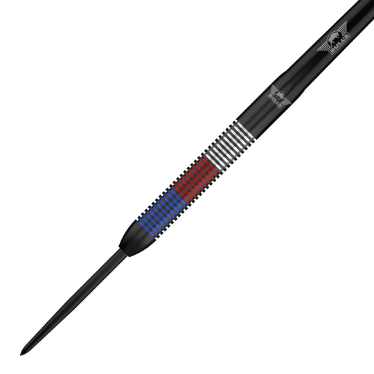Fléchettes en acier Bulls NL Karel Sedlacek E2 - 24 g Zu sehen sind die Bulls NL Karel Sedlacek E2 Steeldarts mit 24 Gramm Gewicht. Das Produkt richtet sich an Dartspieler, die Wert auf professionelle Ausrüstung legen.
