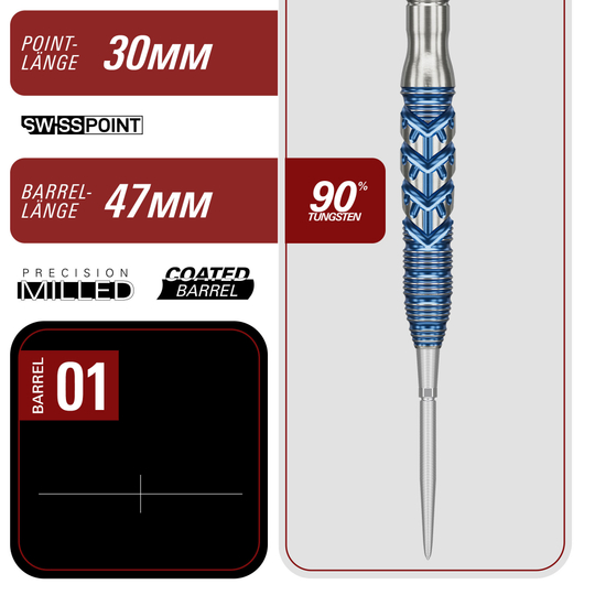 Fléchettes en acier Target Japan Sereno GEN3 Swiss Point Fléchettes en acier Target Japan Sereno GEN3 Swiss Point