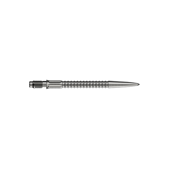 Pointes de fléchettes Mission R2.5 Rapid Point GV1 - Argent Das Bild zeigt Mission R25 Rapid Point GV1 Dartspitzen in Silber, 30mm. Hier handelt es sich um Ersatzspitzen für Darts.