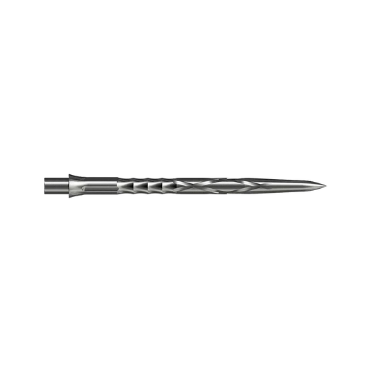Pointes de fléchettes en acier Caliburn System - HAN G2 - Argent Gezeigt wird eine silberne Steeldartspitze Caliburn Evo System HAN G2 in 36 mm Länge. Die Spitze ist für Steeldarts gedacht.
