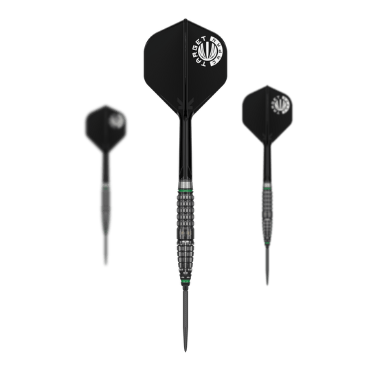 Fléchettes en acier à pointe suisse Akito Yamagata Scream GEN2 de la série Prime de Target Japan - 23 g Dieses Bild präsentiert die Target Japan Prime Series Akito Yamagata Scream GEN2 Swiss Point Steeldarts - 23g. Die Steeldarts bieten ein modernes Design und hohe Qualität für Darts-Spieler.