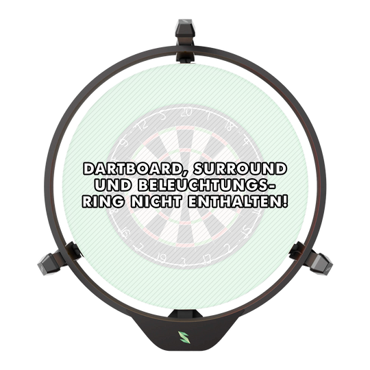 Scolia Home 2 Système de notation électronique automatique 2026 Das Bild zeigt das Produkt "Scolia Home 2 Electronic Score System", das an einem Dartboard angebracht ist. Auf dem Bild steht geschrieben, dass Dartboard, Surround und Beleuchtungsring nicht enthalten sind.