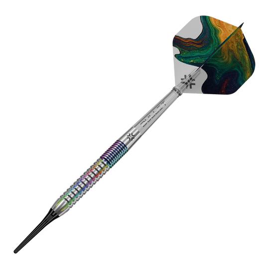Fléchettes souples Bullet Diesel V2 - 20 g Das Bild zeigt die Bullet Diesel V2 20g Soft Darts. Dieses Produkt ist für Softdartspiele geeignet.